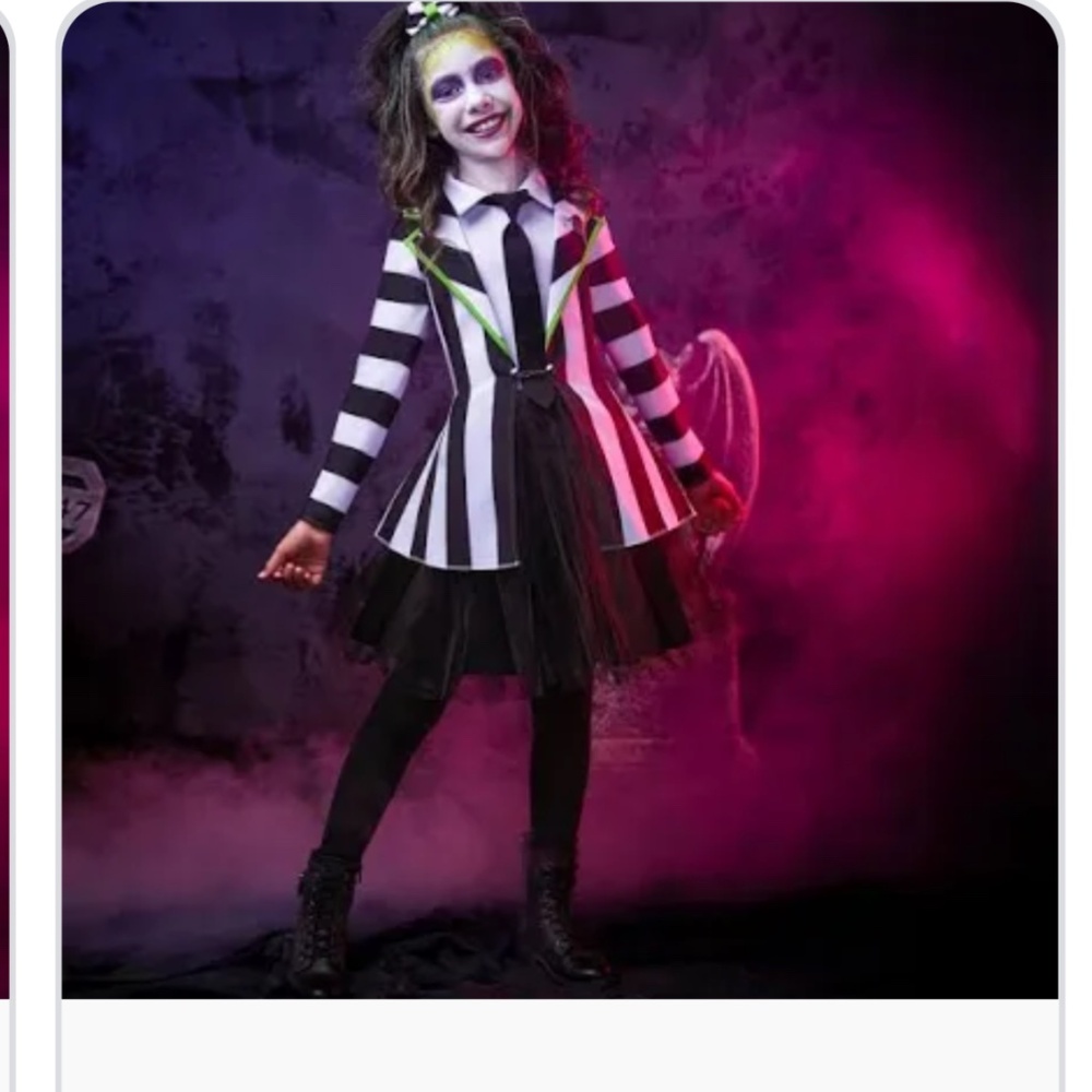 Girls (large) Beetlejuice costume